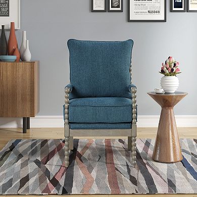 Best Master Furniture Fabric Arm Accent Chair