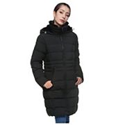 Phistic women's lacey long hooded puffer down coat sales