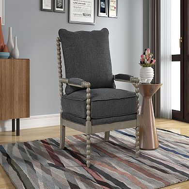 Best Master Furniture Fabric Arm Accent Chair