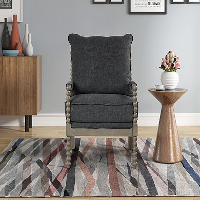 Best Master Furniture Fabric Arm Accent Chair