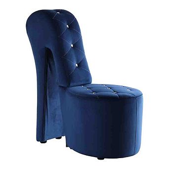 Best Master Furniture Tristam Velvet High Heel Shoe Chair