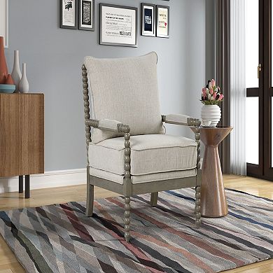 Best Master Furniture Fabric Arm Accent Chair