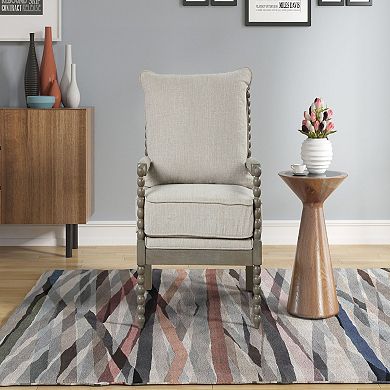 Best Master Furniture Fabric Arm Accent Chair