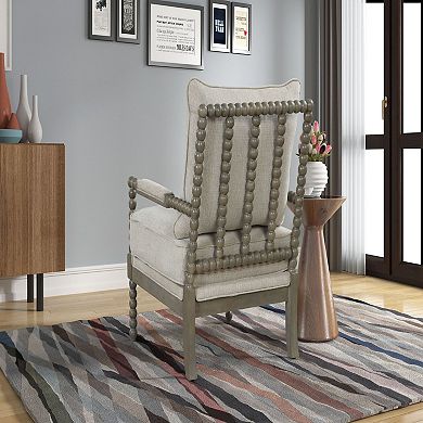 Best Master Furniture Fabric Arm Accent Chair
