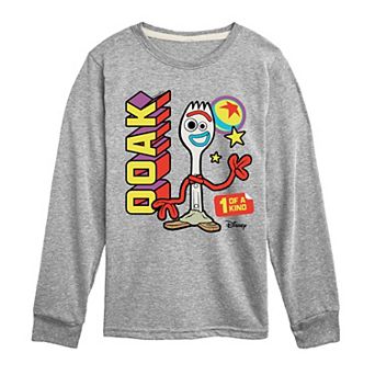 Disney / Pixar's Toy Story Forky Boys 8-20 One Of A Kind Long Sleeve Graphic Tee