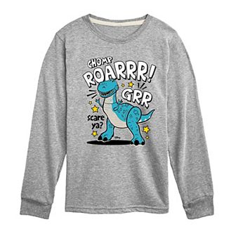 Disney / Pixar's Toy Story Rex Boys 8-20 Scare Ya Long Sleeve Graphic Tee