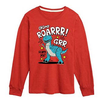 Disney / Pixar's Toy Story Rex Boys 8-20 Scare Ya Long Sleeve Graphic Tee