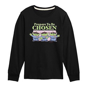Disney / Pixar's Toy Story Aliens Boys 8-20 Prepare To Be Chosen Long Sleeve Graphic Tee