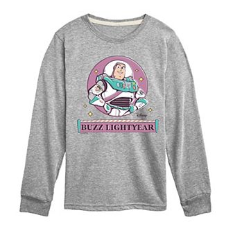Disney / Pixar's Toy Story Buzz Lightyear Boys 8-20 Sunny Side Up Long Sleeve Graphic Tee