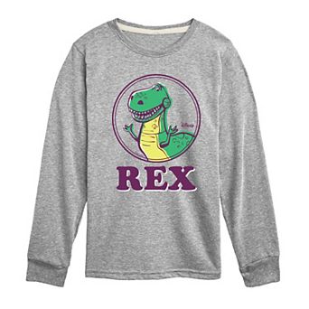 Disney / Pixar's Toy Story Rex Boys 8-20 Sunny Side Up Long Sleeve Graphic Tee