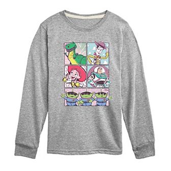 Disney / Pixar's Toy Story Boys 8-20 Sunny Side Up Group Long Sleeve Graphic Tee