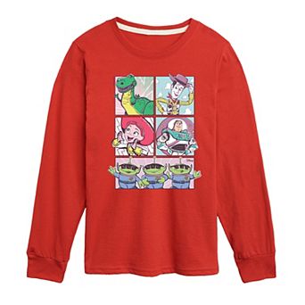 Disney / Pixar's Toy Story Boys 8-20 Sunny Side Up Group Long Sleeve Graphic Tee