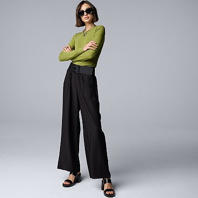 Women's Simply Vera Vera Wang Wide Leg Travel Pants