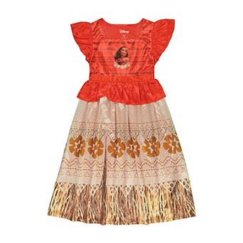 Disney Princess Moana Girls 4-8 Ocean Princess Fantasy Nightgown