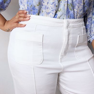 Plus Size LC Lauren Conrad Super High-Rise Trouser Jeans