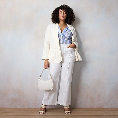 Plus Size LC Lauren Conrad Super High-Rise Trouser Jeans