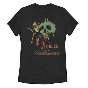 Disney's Villains Evil Queen Of Halloween Juniors' Graphic Tee