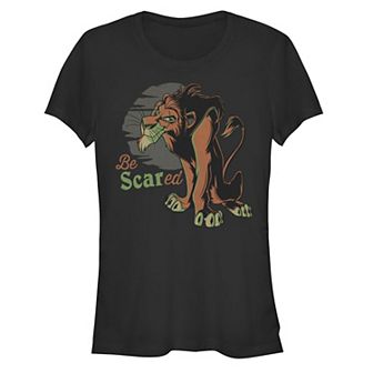 Disney Villains Lion King Scar Be Scared Juniors' Fitted Graphic Tee