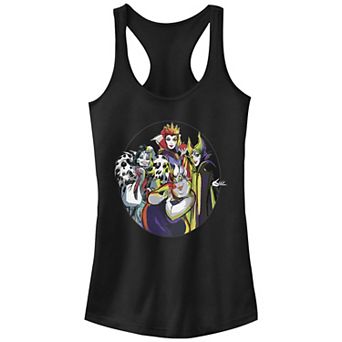 Disney Villains Evil Queens Stamp Juniors' Racerback Tank Top
