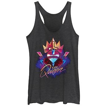 Disney Villains Snow White Evil Queen Emblem Juniors' Tri-Blend Racerback Tank Top