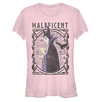 Disney Villains Sleeping Beauty Maleficent Profile Portrait Juniors' Fitted Graphic Tee