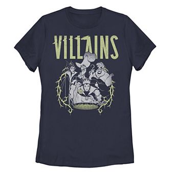 Disney Villains Thorny Frame Portrait Juniors' Graphic Tee