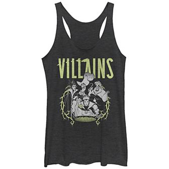 Disney Villains Thorny Frame Portrait Juniors' Tri-Blend Racerback Tank Top
