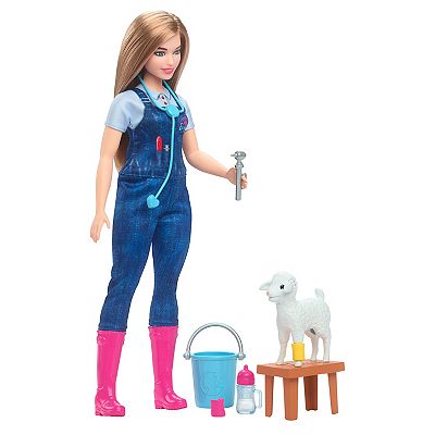 Barbie® 65th Anniversary Careers Farm Vet Doll Accessories Set