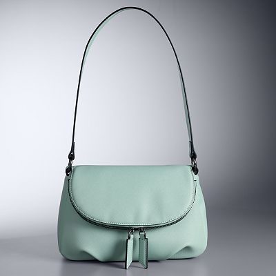 Simply Vera Vera Wang Karmin Zipper Flap Shoulder Bag