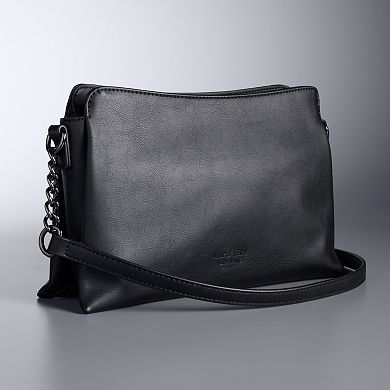 Simply Vera Vera Wang Adrienne Top-Zip Chain Crossbody Bag