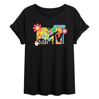 Juniors' MTV Y2K Oversized Tee