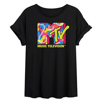 Juniors' MTV Malibu Skate Oversized Tee