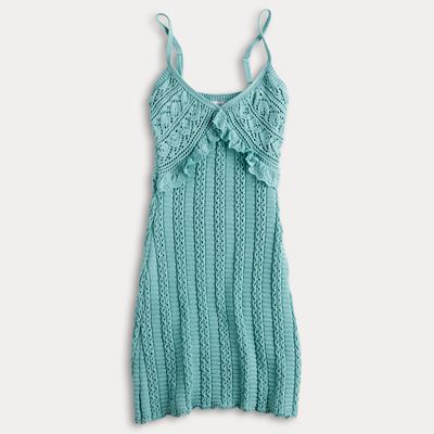 Juniors' SO Crochet Mini Dress