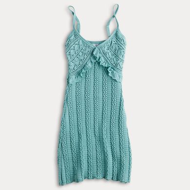Juniors' SO® Crochet Mini Dress