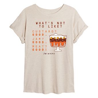 Juniors' Friends What's Not To Like Parfait Oversized Tee