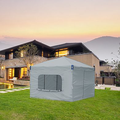 Aoodor Pop Up Canopy Tent with Removable Mesh Window Sidewalls