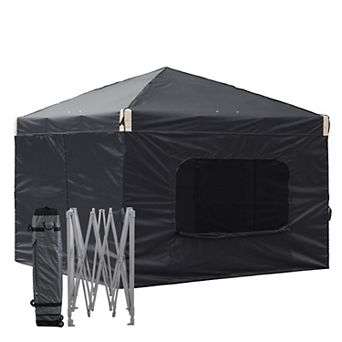Aoodor Pop Up Canopy Tent with Removable Mesh Window Sidewalls