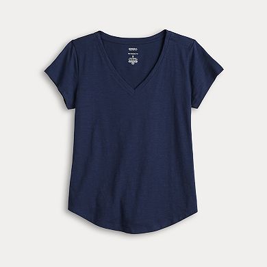 Women's Sonoma Goods For Life Adaptive Everyday Short Sleeve V-Neck Tee