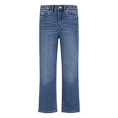 Girls Kids Baggy Jeans Wide Leg High Waisted Trendy Jeans Cute Regular Fit  Denim Pants Size 4-14 Years