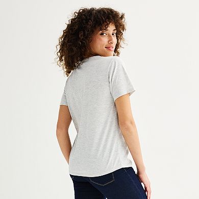 Women's Floral Ditsy Truck Short Sleeve Graphic Tee