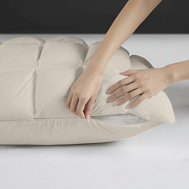 Madison Park Stay Puffed Overfilled Single Piece Pillow Protector