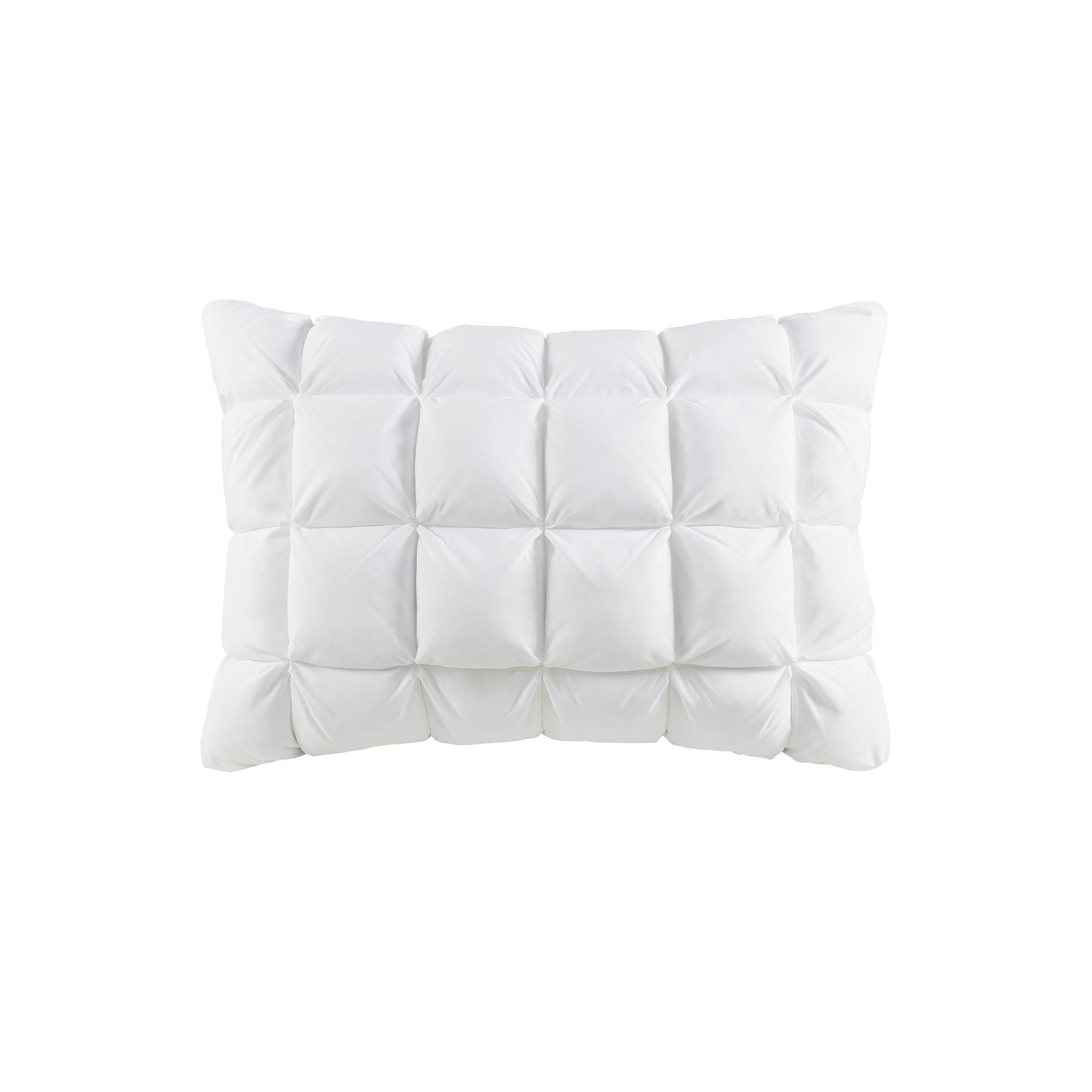 Madison Park Stay Puffed Overfilled Single Piece Pillow Protector, White