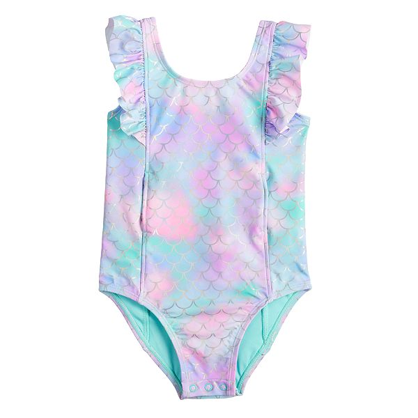 Baby & Toddler Girl Jumping Beans® Adaptive One-piece Swimsuit