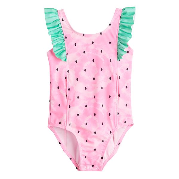 Baby & Toddler Girl Jumping Beans® Adaptive One-Piece Swimsuit