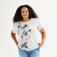 Disney Womens Plus Size Tank Minnie Mouse All Over Print (Hula Grey, 1X) at   Women's Clothing store