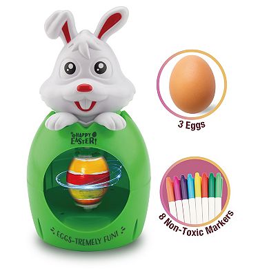 A Touch Of Watercolor Magic - Family Personalized Custom Easter Egg Decorating Kit, Egg Spinner Machine With Markers - Easter Gift For Family Members main image 0