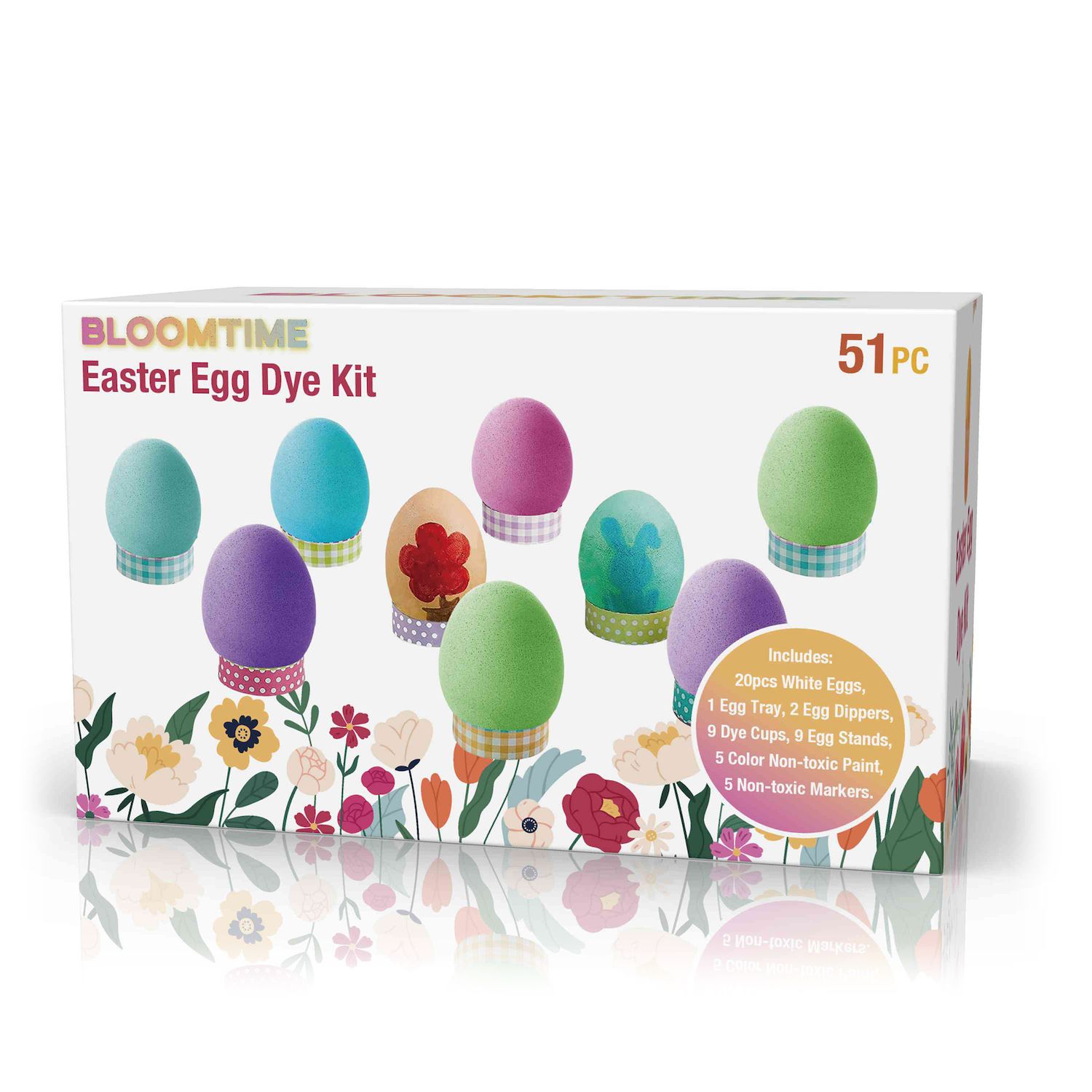 51 Piece Easter Egg Dying Kit   6654282