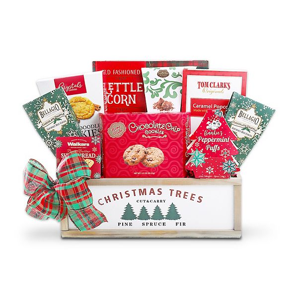 Alder Creek Gift Baskets Christmas Tree Gift Crate