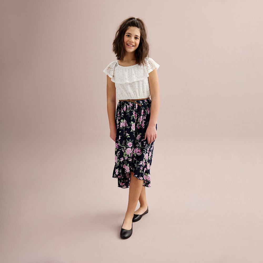 Knitworks | Dresses | Knit Works Metallic Pearl Floral Off The Shoulder Plus Sz Girls Aline Dress 620af3e6fdcbf6fd50ad1e2a