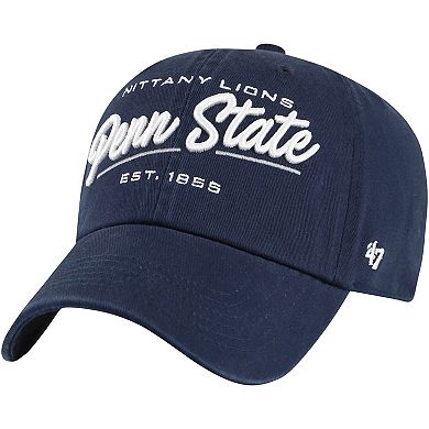 Women's '47 Navy Penn State Nittany Lions Sidney Clean Up Adjustable Hat